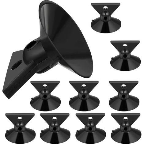 Filiyano-10 ventouses de rechange pour lampes GU10 et CZ10, compatibles avec les mini-éclairages sur rail LED et halogène, noires, 30 mm [Ho] (1/4)