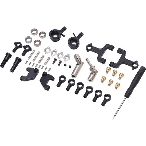 Kit de rotule de bras oscillant supérieur et inférieur en métal avec arbre de transmission amovible pour voiture RC WPL D12 D42 (1/5)