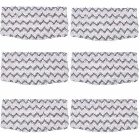 6er-Pack Mikrofasermopp-Ersatzpads S1000, Nachfüllpacks für Hartbodenreiniger, kompatibel mit Dampfmopps der Shark-Modelle S1000A, S1000, S1000C, S1000WM (1/5)