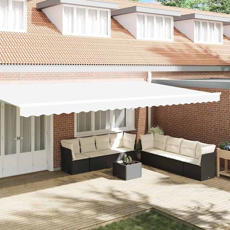 vidaXL Remplacement de lambrequin Blanc 6 m Polyester (1/5)