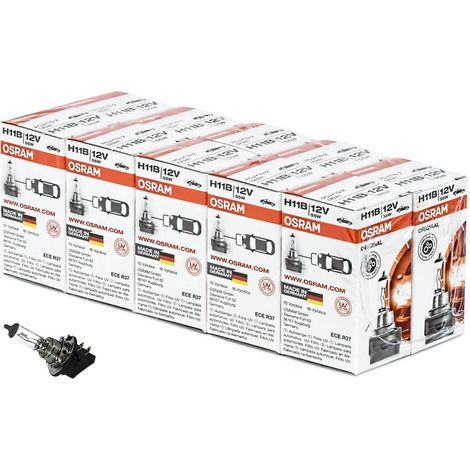 Osram Original Line H11B 64241 12V Autolampe (10 Stück) - Auto Lampe Premium E-geprüft - Versand DE (1/5)