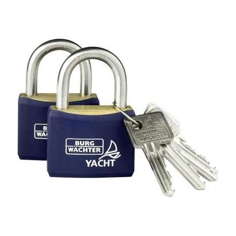 Burg Wächter Duo 460 Ni 40 mm inox set de 2 cadenas