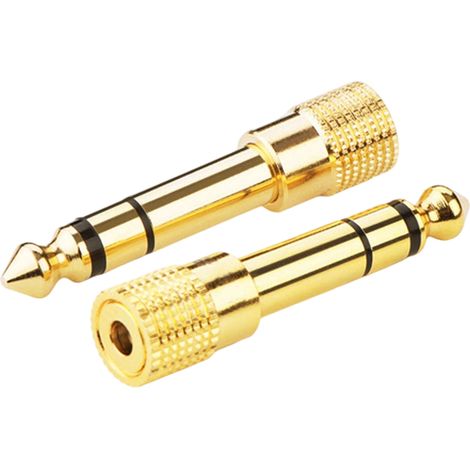 Adaptateur Jack Audio - 6.35 mm Mâle vers 3.5 mm Femelle - Pour Clavier Électronique Piano Numérique Haut-Parleur - 1 Pièce (1/5)
