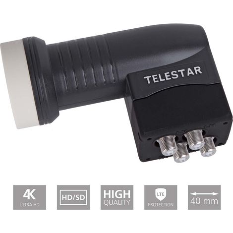 LNB - Telestar - SKYQUAD-HC - Noir - 10.7-11.7 GHz - 4 ports RF (1/5)