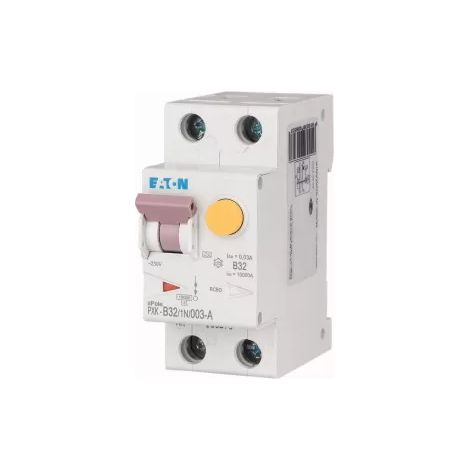 Eaton FI-/LS-Schalterkombination, 32 A, 30 mA, Auslösecharakteristik LS-Schalter: B, 1p + N, Auslösecharakteristik FI-Schalter: A, 236951