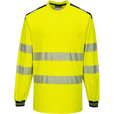Maglietta PW3 Alta Visibilità ML Giallo/Nero 5XL (1/2)