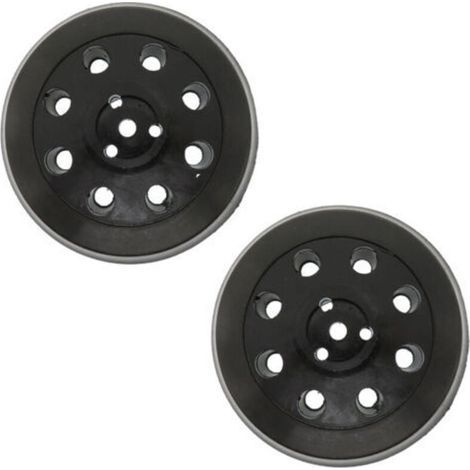 Disques abrasifs ronds 125 mm, 8 trous, 2 pièces – pour ponceuse excentrique Bosch PEX 125, grain fin et haute résistance (1/5)