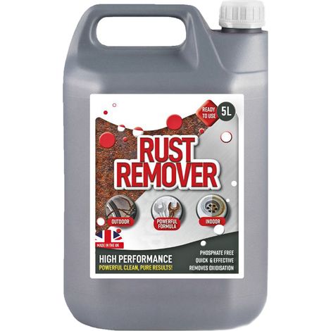 4 x 5L Ready To Use Rust Remover Removes Rust Back To Bare Metal