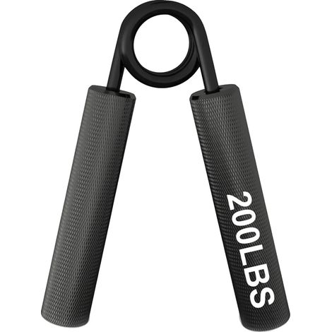 Handgriffstärker, einstellbare Widerstandsstufen, ergonomisches Design, schwarz(200lbs) (1/2)