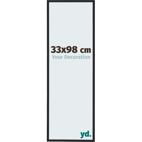 yd. - Cadre photo 33x98 - Noir Brillant - Aluminium - Miami (1/5)