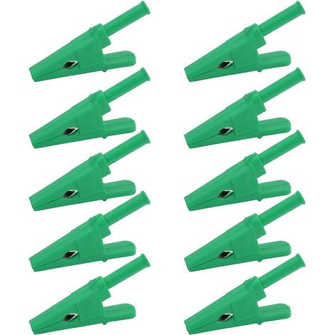 10 pinces de test de courant, ouverture de 20 mm, bonne conductivité, pince de test de sécurité avec fiche jack 4 mm pour appareils électriques (1/4)