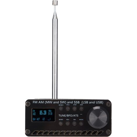 Récepteur radio portable, enregistreur portatif FM/AM (ondes moyennes et ondes courtes) à balayage complet, SSB (LSB) USB Si4732 (1/5)