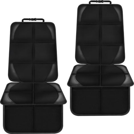 Protections de siège auto (lot de 2) avec fond antidérapant et poche en filet - Universelles (1/5)