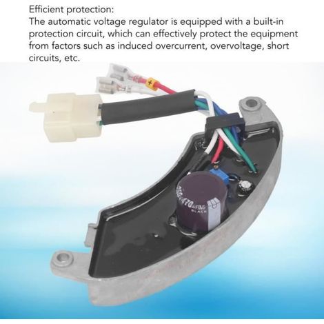 1 Régulateur de tension AVR, 6 fils, monophasé 250V, 470UF, pour groupe électrogène 3KW 5KW (1/4)