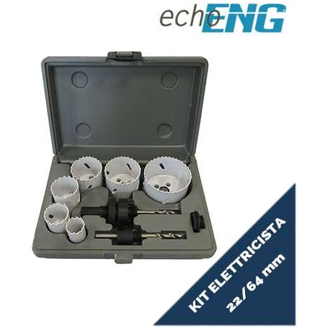 Seghe a tazza bi metalliche 6 pz 22 - 64 mm frese set valigetta UT 10 STG0