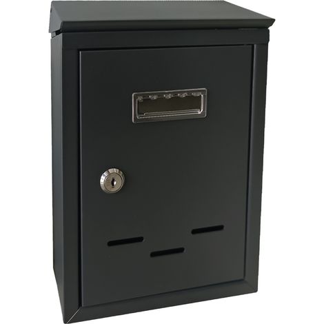 CASSETTA POSTALE 'MAGNOLIA' cm 20,5x6,8x H.30 - grigio antracite  - KASART