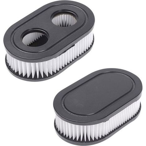 Filtre à air ovale noir pour tondeuse MTD BS-798452 Briggs & Stratton - Lot de 2 (1/5)