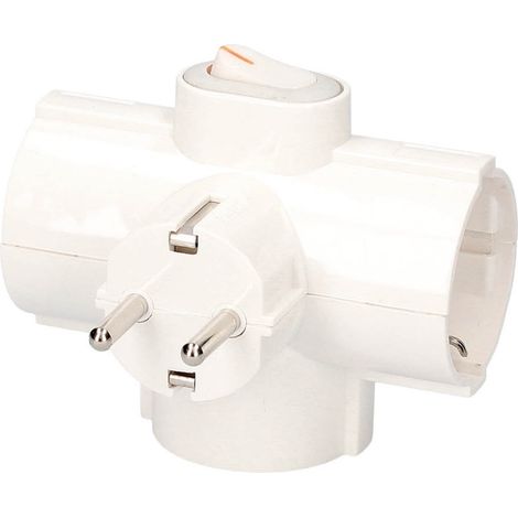 Conector triple con interruptor general GSC 0200717 (1/3)