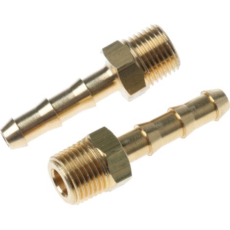 Raccord cannelé Legris BSPT 1/8" mâle Cannelé mâle 4 mm en Laiton, Droit ( Prix pour Boîte de 10 )