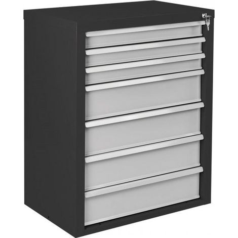 Armoire servante Mammut 7 tiroirs - Gris/Anthracite