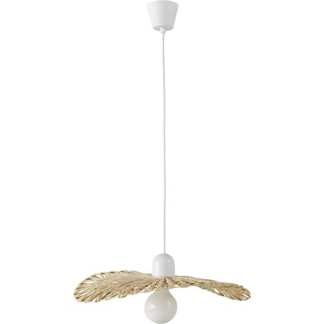 Rattan-Deckenleuchte (1/2)