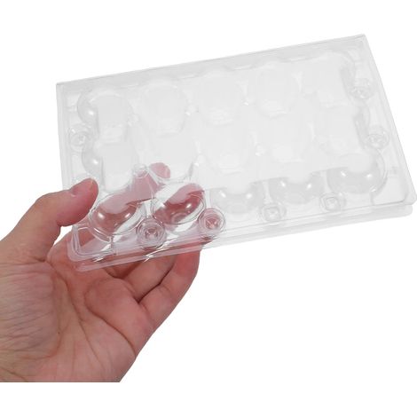 Bandeja para huevos de codorniz, material plástico, dimensiones 16,60 x 10,30 x 3,90 cm, capacidad para 15 bandejas, diseño apilable, protección mejorada para los huevos. (1/5)