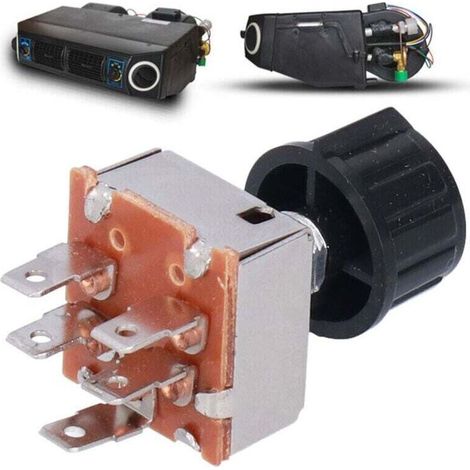 Enowelir Commutateur de Ventilateur de Climatisation à 4 Vitesses Universel pour Camions Freightliner (1/4)