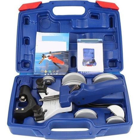 Kit cintreuse à tube manuel pour cuivre 5-12 mm - Outil de cintrage avec 5 matrices - Compatible tube cuivre et aluminium - WK-666 (1/4)