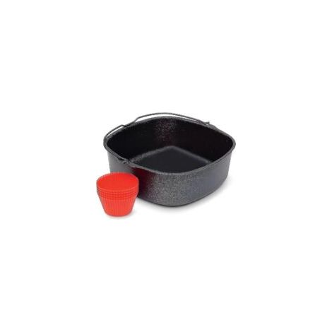 Friggitrice ad aria antiaderente, friggitrice ad aria per uso intensivo, accessori guanto in silicone, 7 pollici - Crezuo