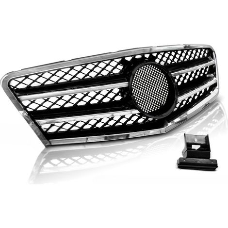 Grille Calandre Mercedes classe E W212 09-13 noir chrome-27318152