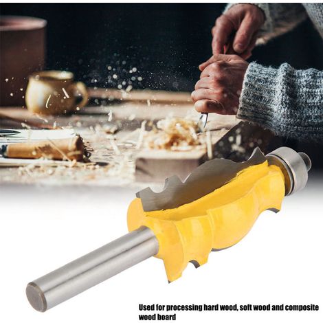 Fraise de défonceuse queue de poisson 8mm pour finition de rampes et bordures bois (1/5)
