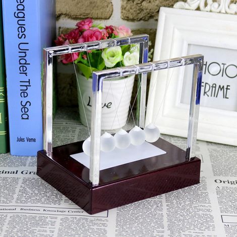 Beleuchtetes Miniatur-Newton-Pendel, dekoratives Modell für Zuhause, Büro, Tischdekoration, Geschenk (1/5)