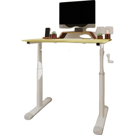 Escritorio de estudio ajustable, altura regulable, diseño multifuncional, madera + 6080 cm (1/2)
