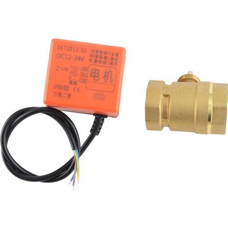 Convient pour vanne à bille électrique en laiton DN32 12V/24V bidirectionnelle G1-1/4 (1/5)