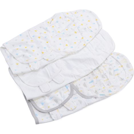 3er-Pack Baby-Schlafsäcke aus Baumwolle für Neugeborene von 0 bis 2 Monaten, Waldmotiv (1/5)