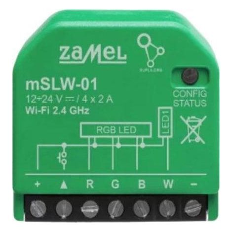 Controlador de iluminación Zamel mSLW-01 Wi-Fi 4 canales 12-24 V DC (1/3)