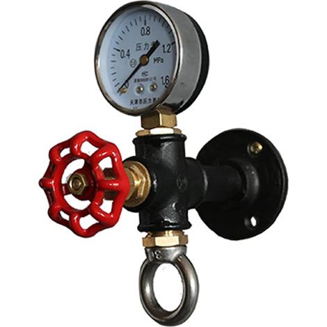 Vintage-Haken für Mantel oder Hut, Retro-Industriestil, Wandmontage aus Eisenrohr, schwarz, A1