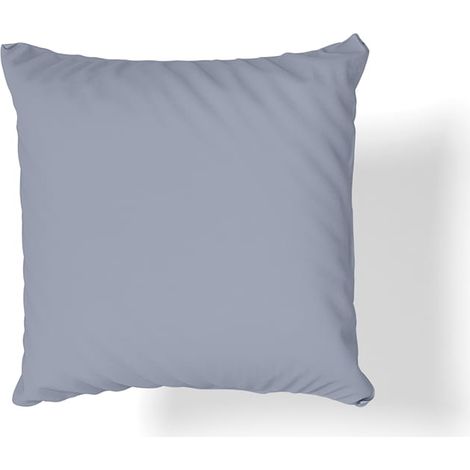 Taie d'oreiller en satin de coton gris 40x40
