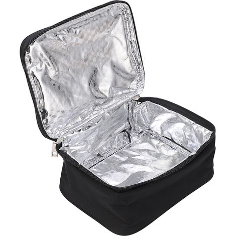 Sac à lunch avec four portable, chargement USB, micro-ondes portable, doublure en film aluminium, boîte à lunch chauffante avec 2 modes de chauffage (1/5)