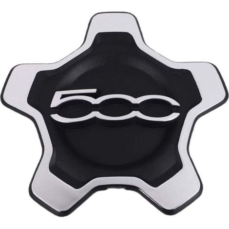 Couvercle de Capuchon Centre Roue Voiture pour 500X 2016-2022 6AN69LXHAA Cache-PoussièRe Accessoires Argent (1/4)