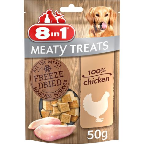 8in1 Meaty Treats mit 100% Huhn 50 g Soft Snack (1/3)
