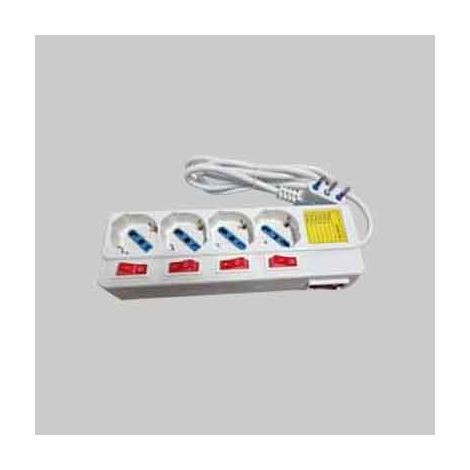 MULTIPRESA CON INTERRUTTORI INDIPENDENTI CARDINALE 4 Posti