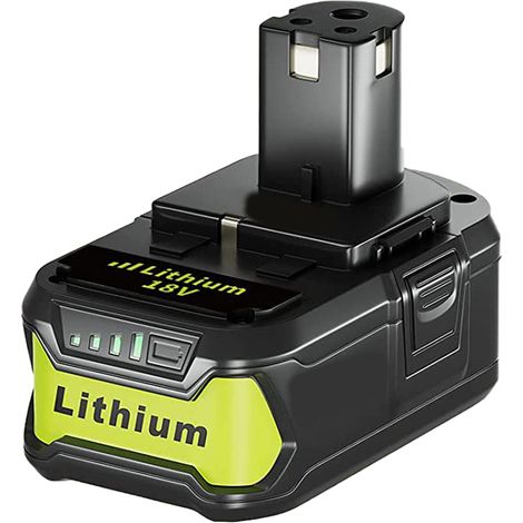 P108 18V 5.0Ah Li-Ion Ersatzbatterie für Ryobi Akku One-Akku P108 P107 P105 P104 P103 P102 RB18L50 RB18L40 RB18L25