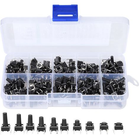 Berührungsschalter-Set, 200 Stück, Industriezubehör, Hardware-Teile, 10-W-Klickschalter, 200 Stück (1/5)