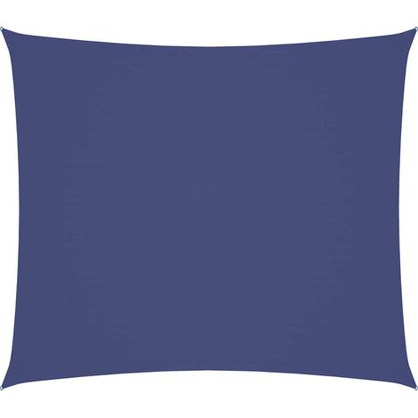 Vela Parasole Telo Ombra Parasole a Vela Oxford Rettangolare 2x2,5 m Blu (1/5)