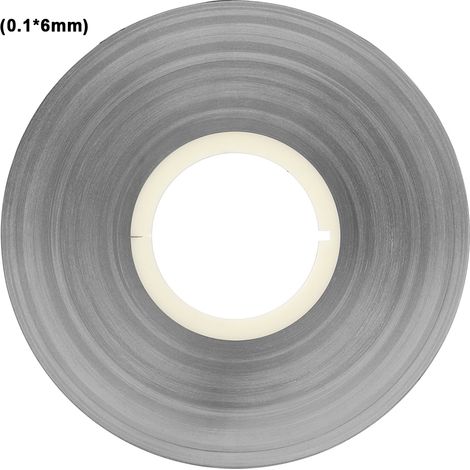 Bande plaquée en acier nickelé de 0,1 mm, soudage par points de batterie, 1 kg (0,1 x 6 mm)
