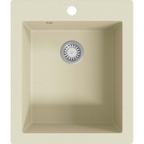 Maison Exclusive - Granitspüle Einzelbecken Beige