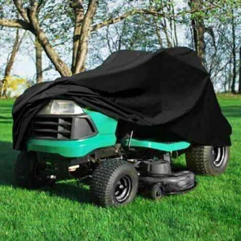 1 x Housse en tissu Oxford imperméable et résistante aux UV pour tracteur de pelouse (170 x 61 x 117 cm, noir) (1/3)