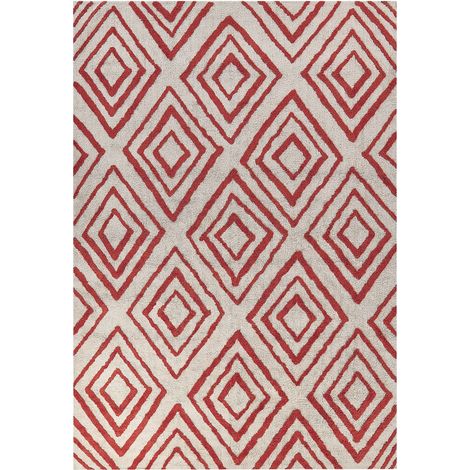 Teppich HASKOY Rot 160 x 230 cm Baumwolle