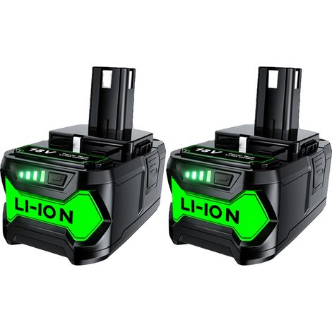 Batterie Li-ion, capacité de 6000mAh, compatible avec Ryobi P108 (1/2)
